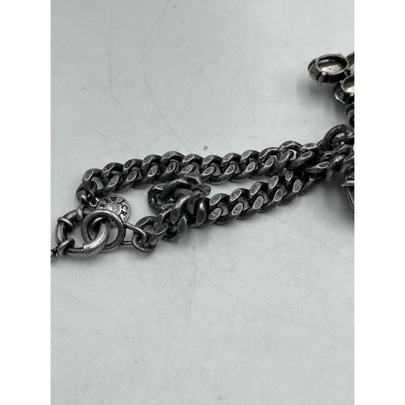 J. Crew Vintage Faceted Gray Rhinestones Chunky Chain Statement Neckace - Picture 14 of 15